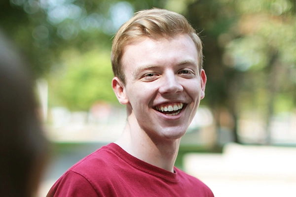 Smiling student