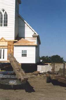 July 1998 Nora Church was moved on to its new foundation