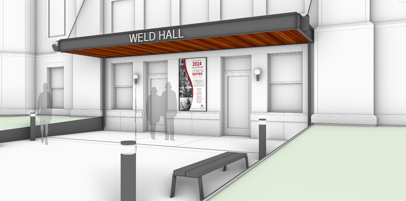 Weld Hall North Entry Remodel Rendering