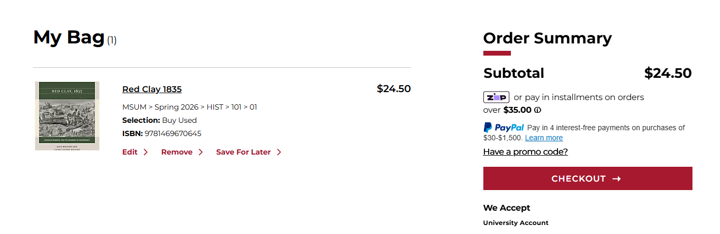 Review your order before checkout